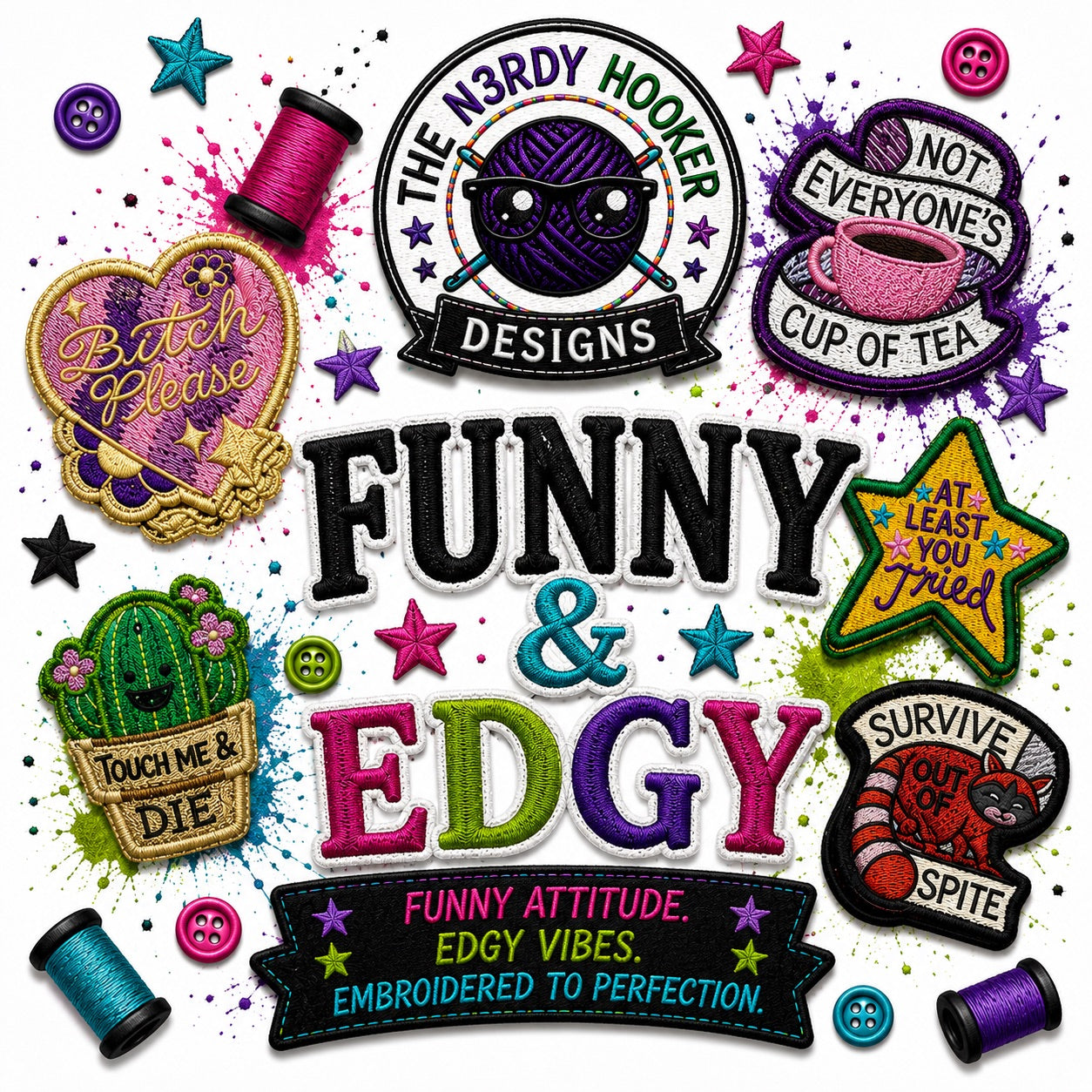 N3rdy Hooker Designs Funny and Edgy