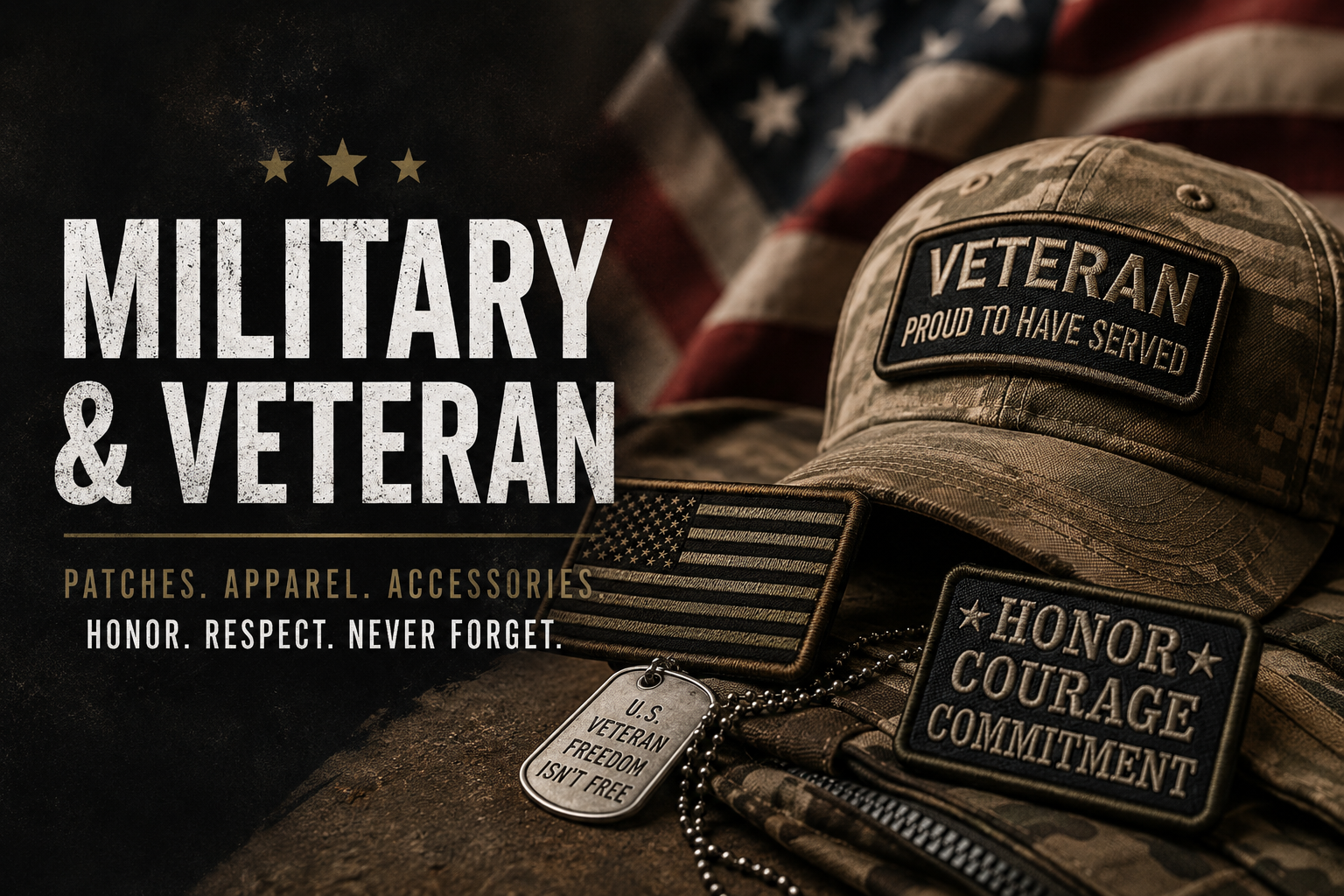 N3rdy Hooker Designs Military and Vet