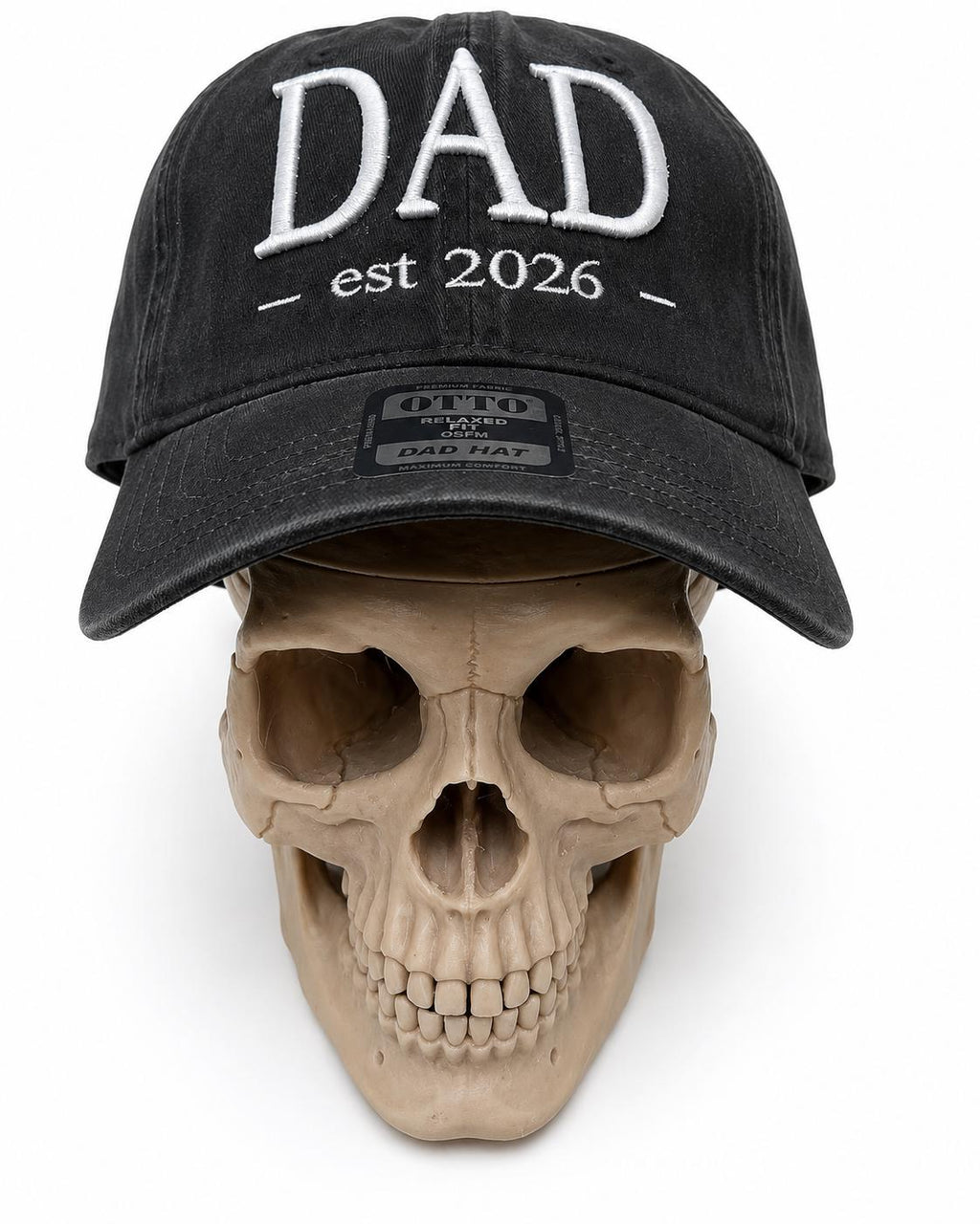 Embroidered New Dad Hat – Dad Est. 2026 Cap