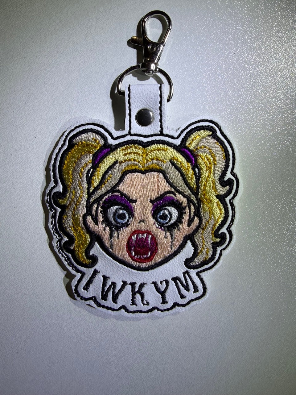 Embroidered Samantha Keychain, Dungeon Crawler Carl IWKYM Bag Charm, LitRPG Fan Gift
