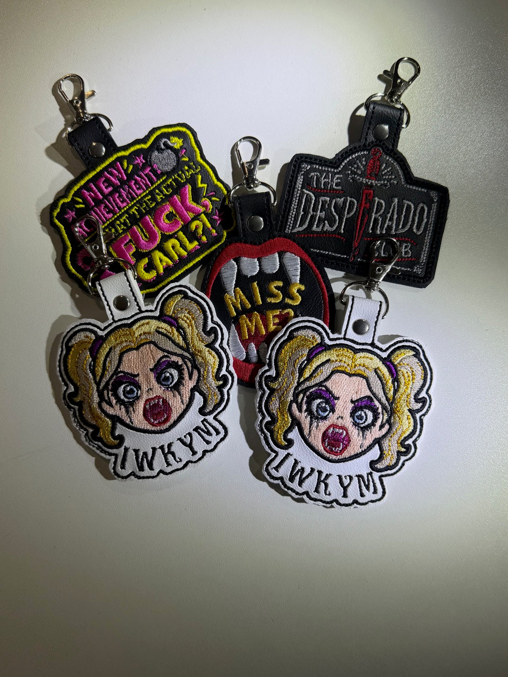 Embroidered Samantha Keychain, Dungeon Crawler Carl IWKYM Bag Charm, LitRPG Fan Gift
