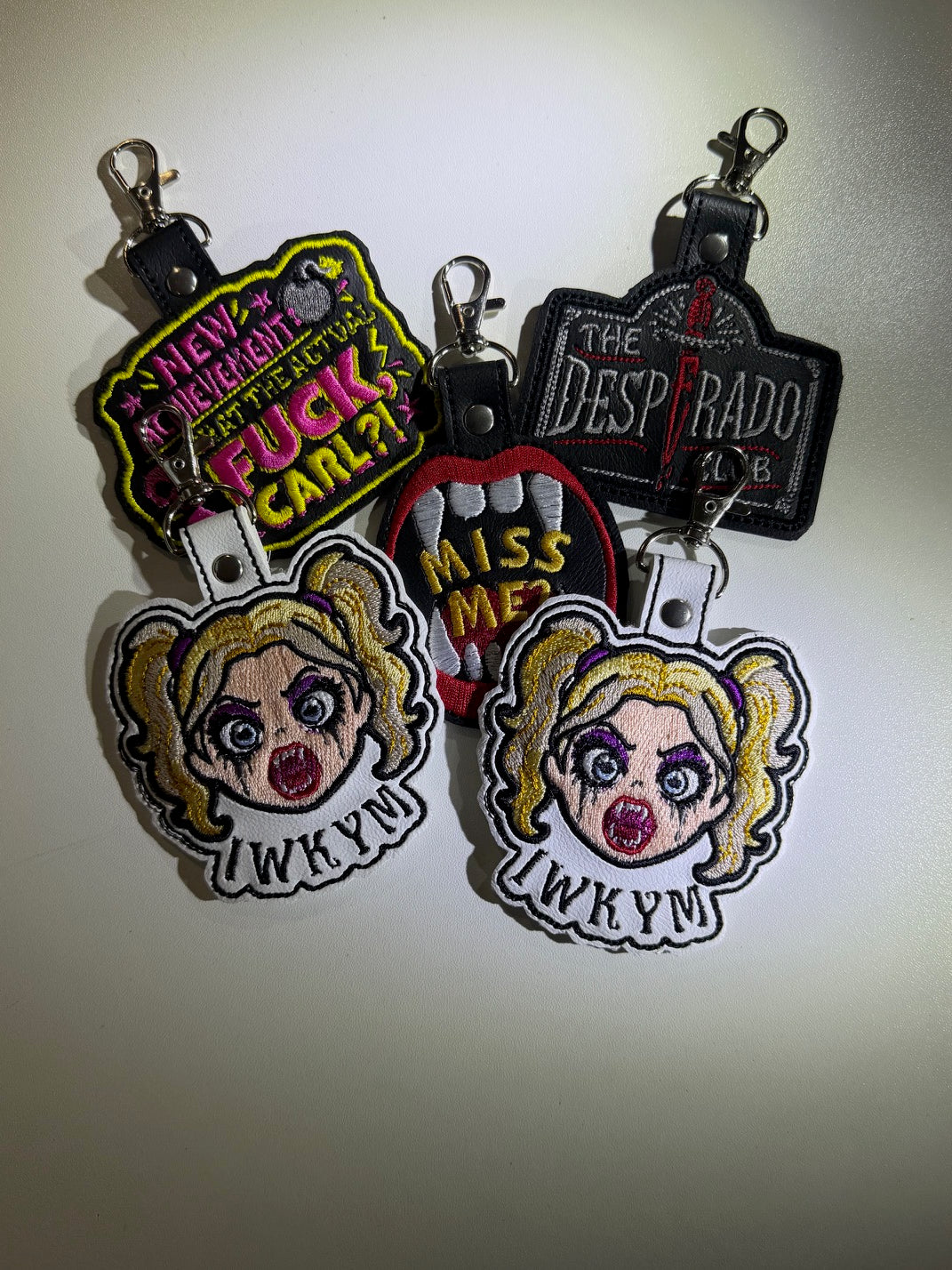 Embroidered Samantha Keychain, Dungeon Crawler Carl IWKYM Bag Charm, LitRPG Fan Gift