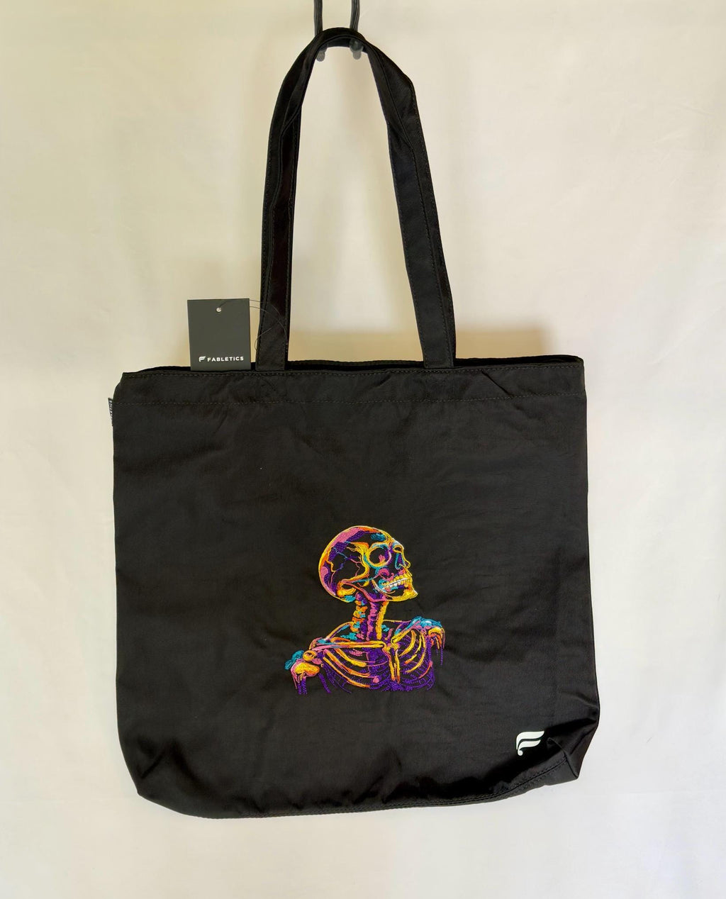Embroidered Skeleton Gym Tote Bag | Colorful Anatomy Bag |Science Lover | Fabletics