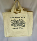 Embroidered Canvas Tote Bag – "I Am From the 1900s" Vintage Humor Grocery Bag