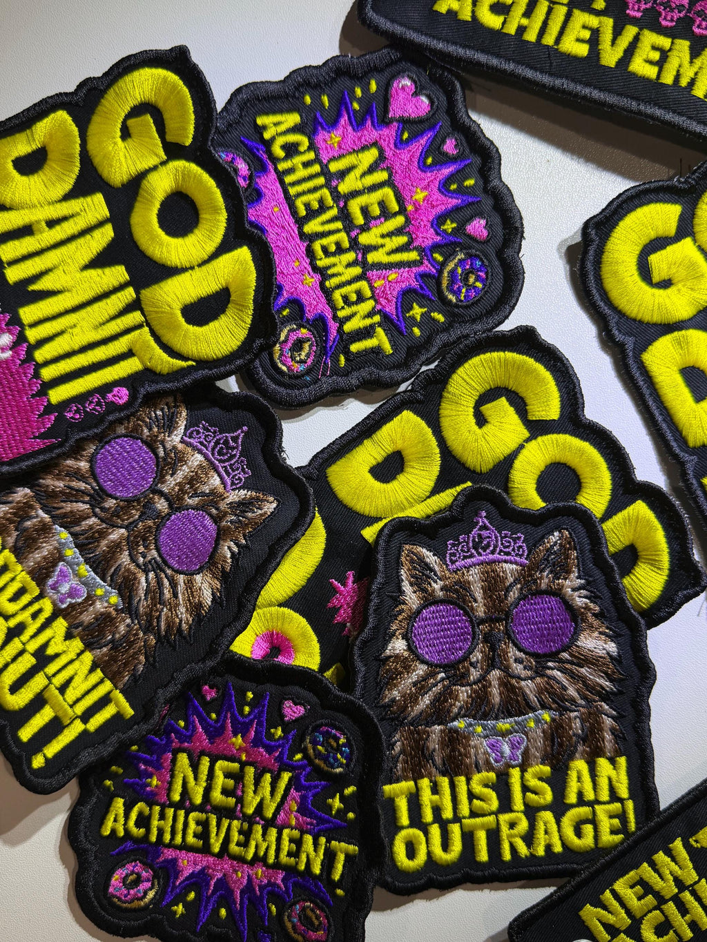 God Dammit Donut Embroidered Patch, DCC Inspired LitRPG Book Patch