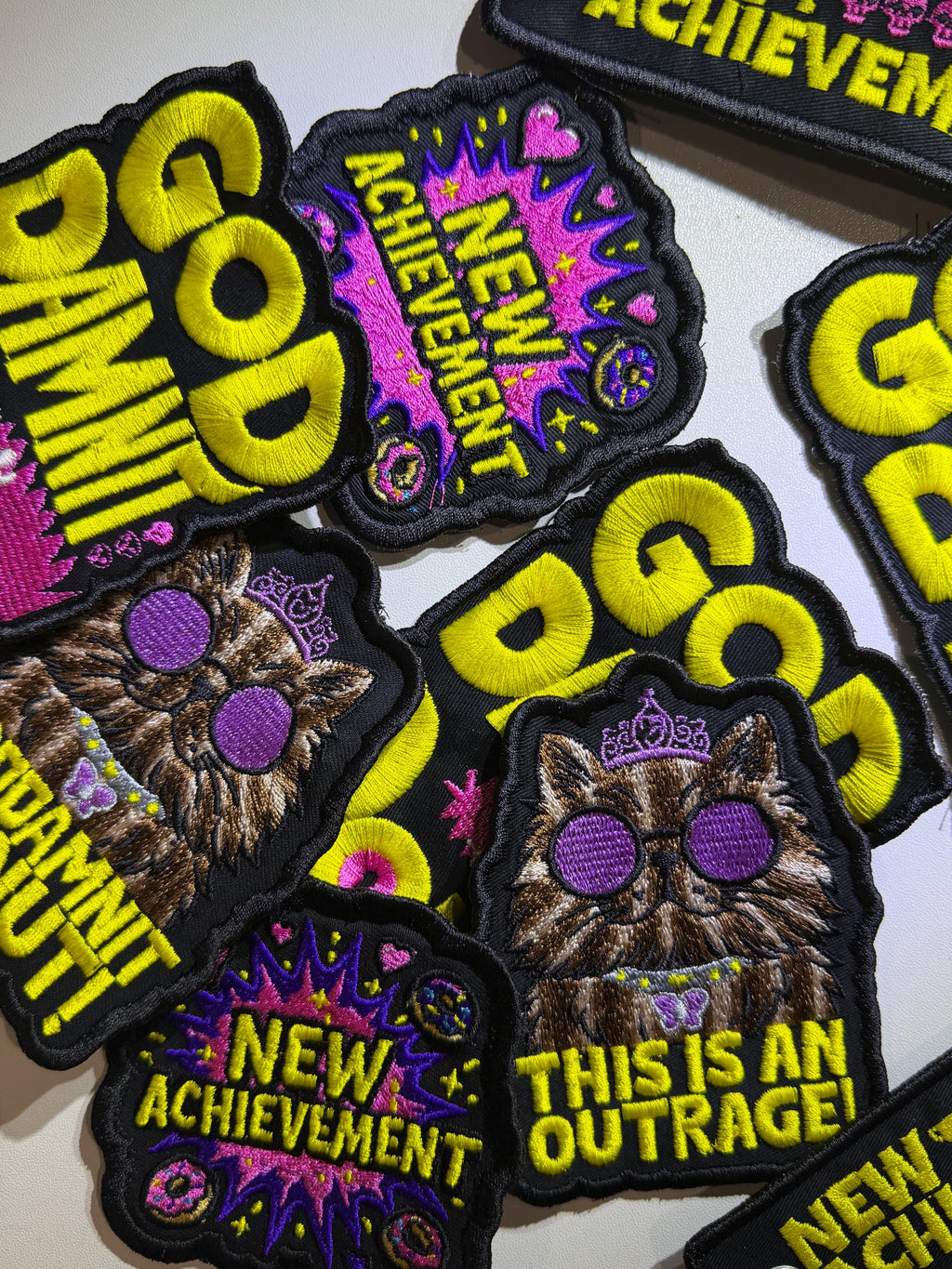 New Achievement Embroidered Patch, Dungeon Crawler Carl Inspired, Gamer Badge, Backpack Accessory