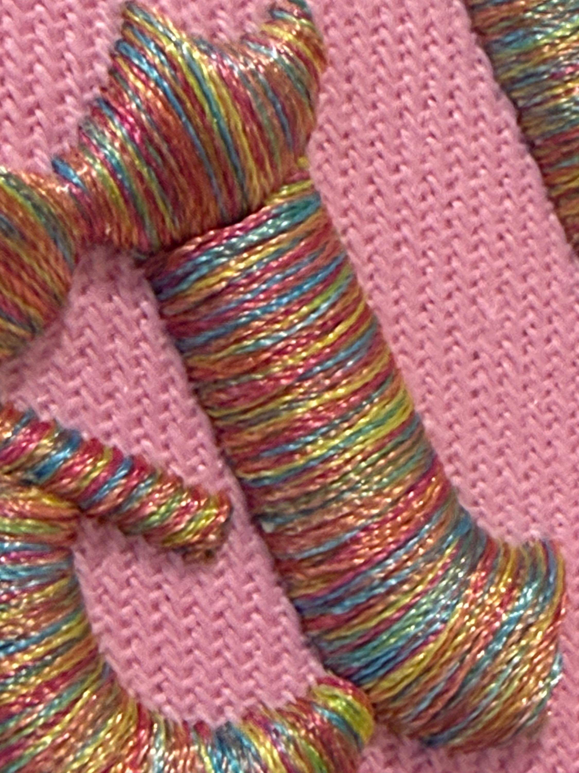 Pink Feral Embroidered Hat – Rainbow Puff Streetwear Cap