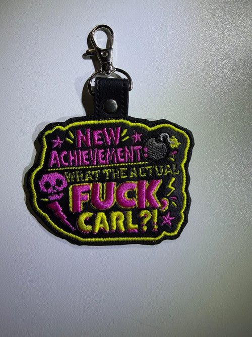 Embroidered Carl Keychain, Dungeon Crawler DCC LitRPG Bag Charm