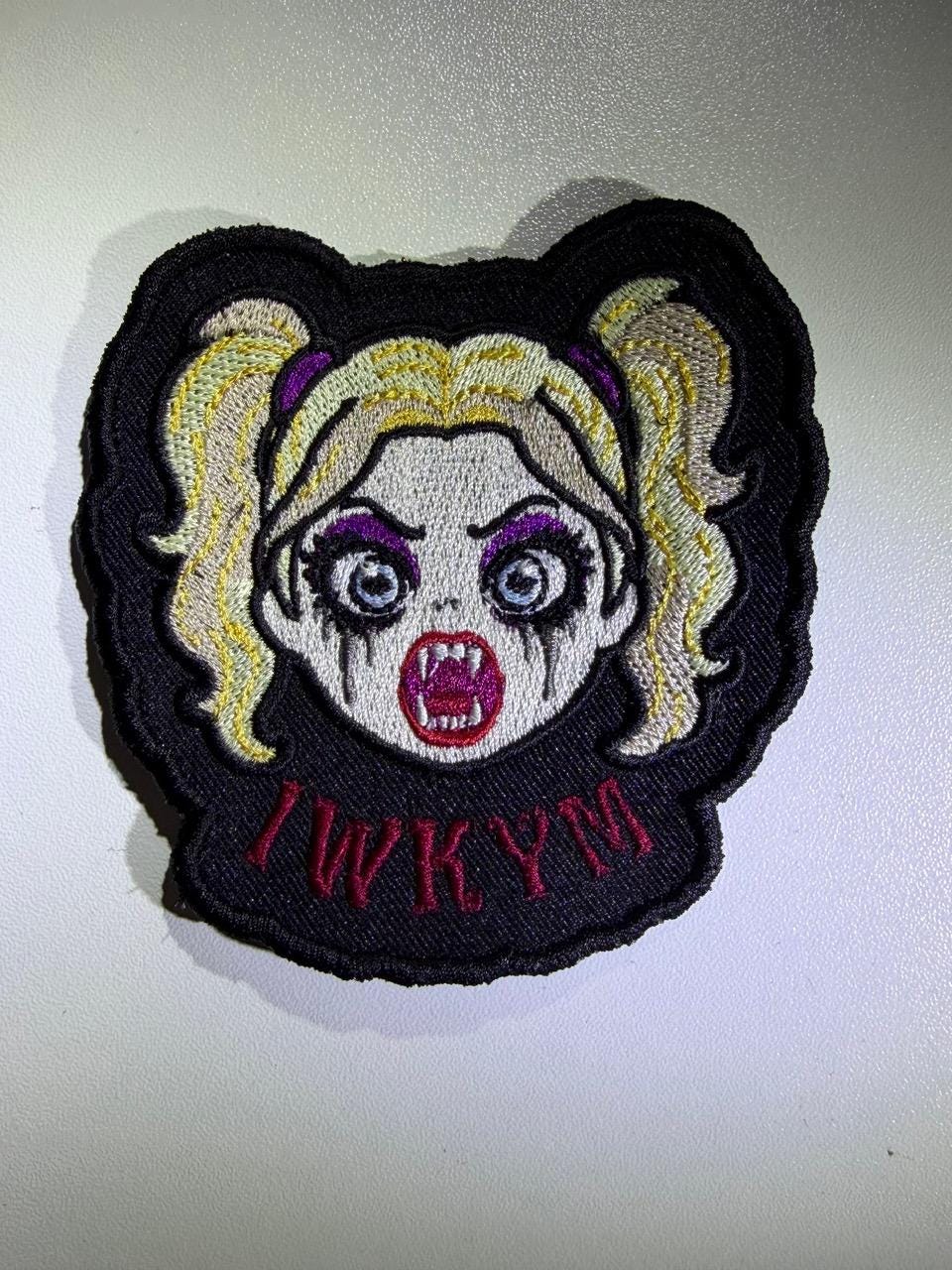 Embroidered Samantha IWKYM Patch, Dungeon Crawler Carl LitRPG Fan Art (Sew-On or Iron-On)