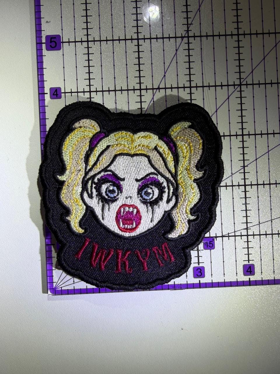 Embroidered Samantha IWKYM Patch, Dungeon Crawler Carl LitRPG Fan Art (Sew-On or Iron-On)
